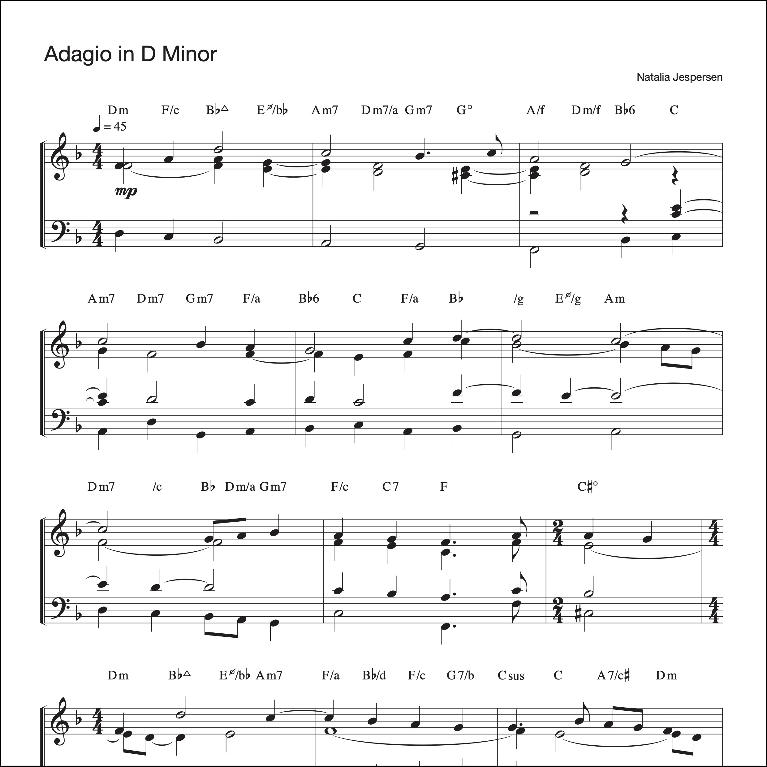 Adagio in D Minor